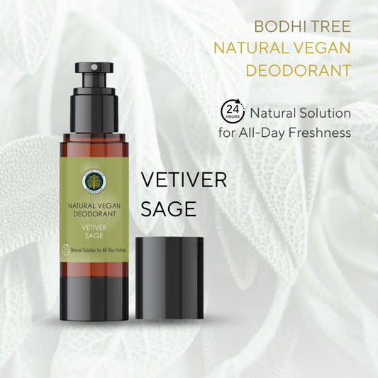 Bodhi Tree Natural Vegan Deodorant - Vetiver Sage 80 ml