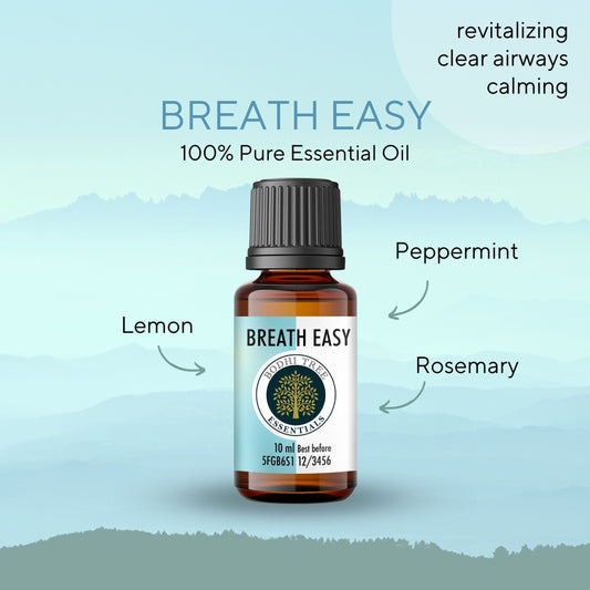 Bodhi Tree 100% Pure Essential Oil Blend - Breathe Easy - Therapeutic Grade