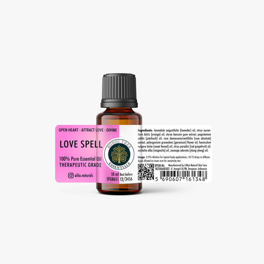 Bodhi Tree 100% Pure Essential Oil Blend - Love Spell - Therapeutic Grade