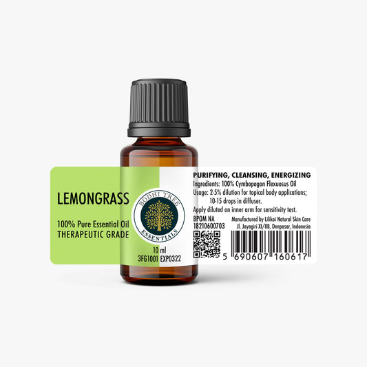Bodhi Tree 100% Pure Essential Oil - Lemongrass - Therapeutic Grade