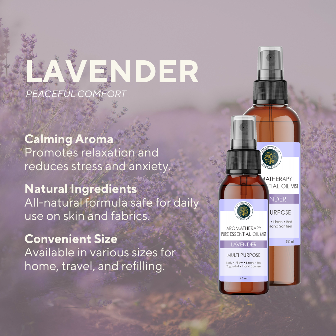 Bodhi Tree Aromatherapy Pure Essential Oil Mist - Lavender 60 ml