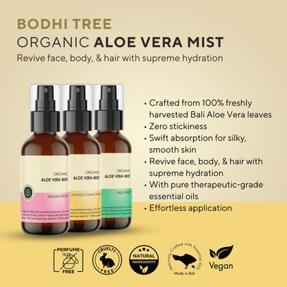 Bodhi Tree Organic Aloe Vera Mist - Calming Chamomile 120 ml