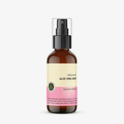 Bodhi Tree Organic Aloe Vera Mist - Radiant Rose 120 ml