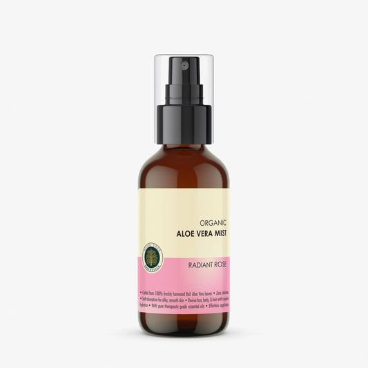 Bodhi Tree Organic Aloe Vera Mist - Radiant Rose 120 ml