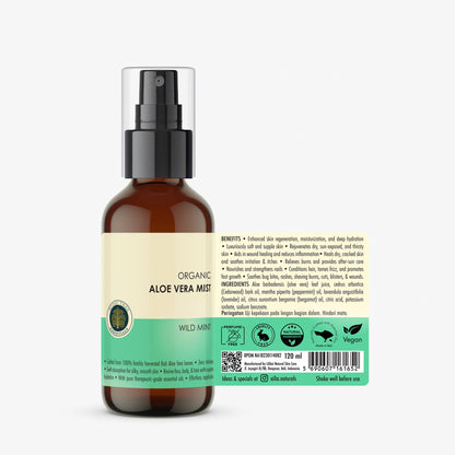 Bodhi Tree Organic Aloe Vera Mist - Wild Mint 120 ml