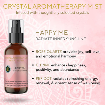 Bodhi Tree Crystal Aromatherapy Mist - Happy Me 120 ml