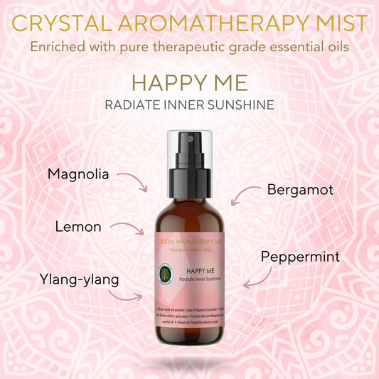 Bodhi Tree Crystal Aromatherapy Mist - Happy Me 120 ml