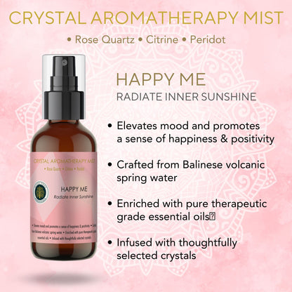 Bodhi Tree Crystal Aromatherapy Mist - Happy Me 120 ml