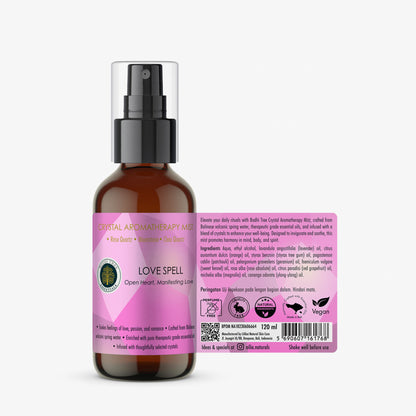 Bodhi Tree Crystal Aromatherapy Mist - Love Spell 120 ml