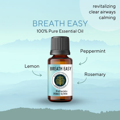 Bodhi Tree 100% Pure Essential Oil Blend - Breathe Easy - Therapeutic Grade