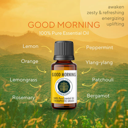 Bodhi Tree 100% Pure Essential Oil Blend - Good Morning - Therapeutic Grade