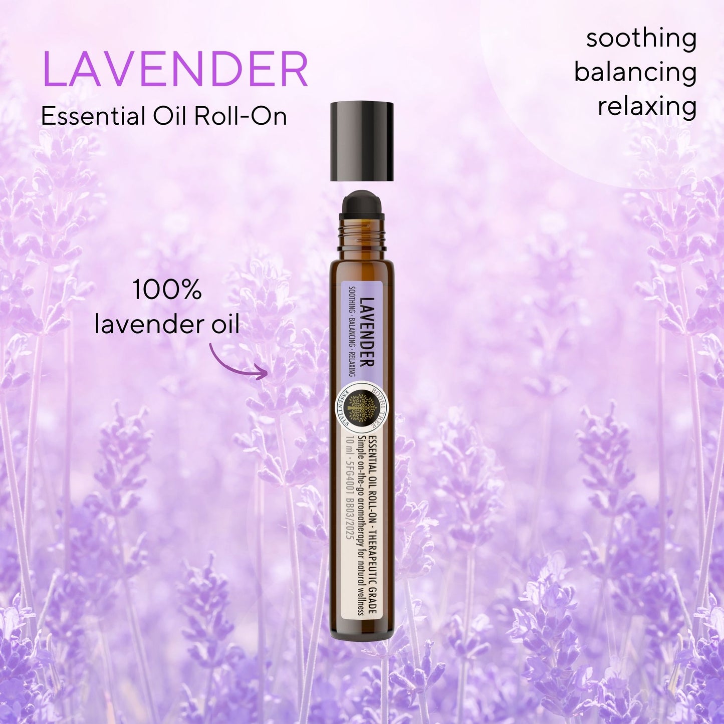 Bodhi Tree Essential Oil Roll-On - Lavender 10 ml
