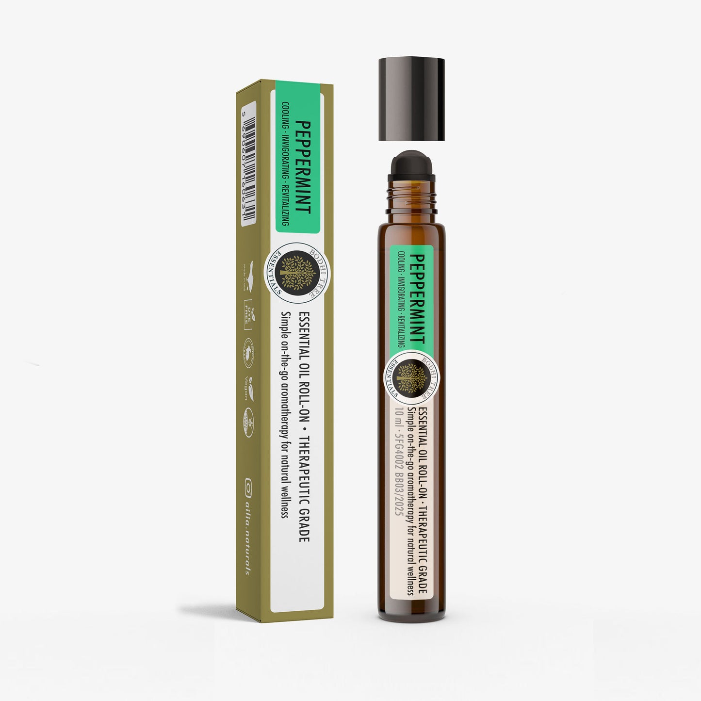Bodhi Tree Essential Oil Roll-On - Peppermint 10 ml